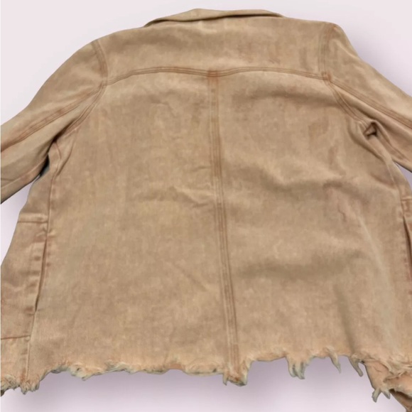 Fab’rik Faded Orange Denim Jacket Size Medium - Picture 5 of 5